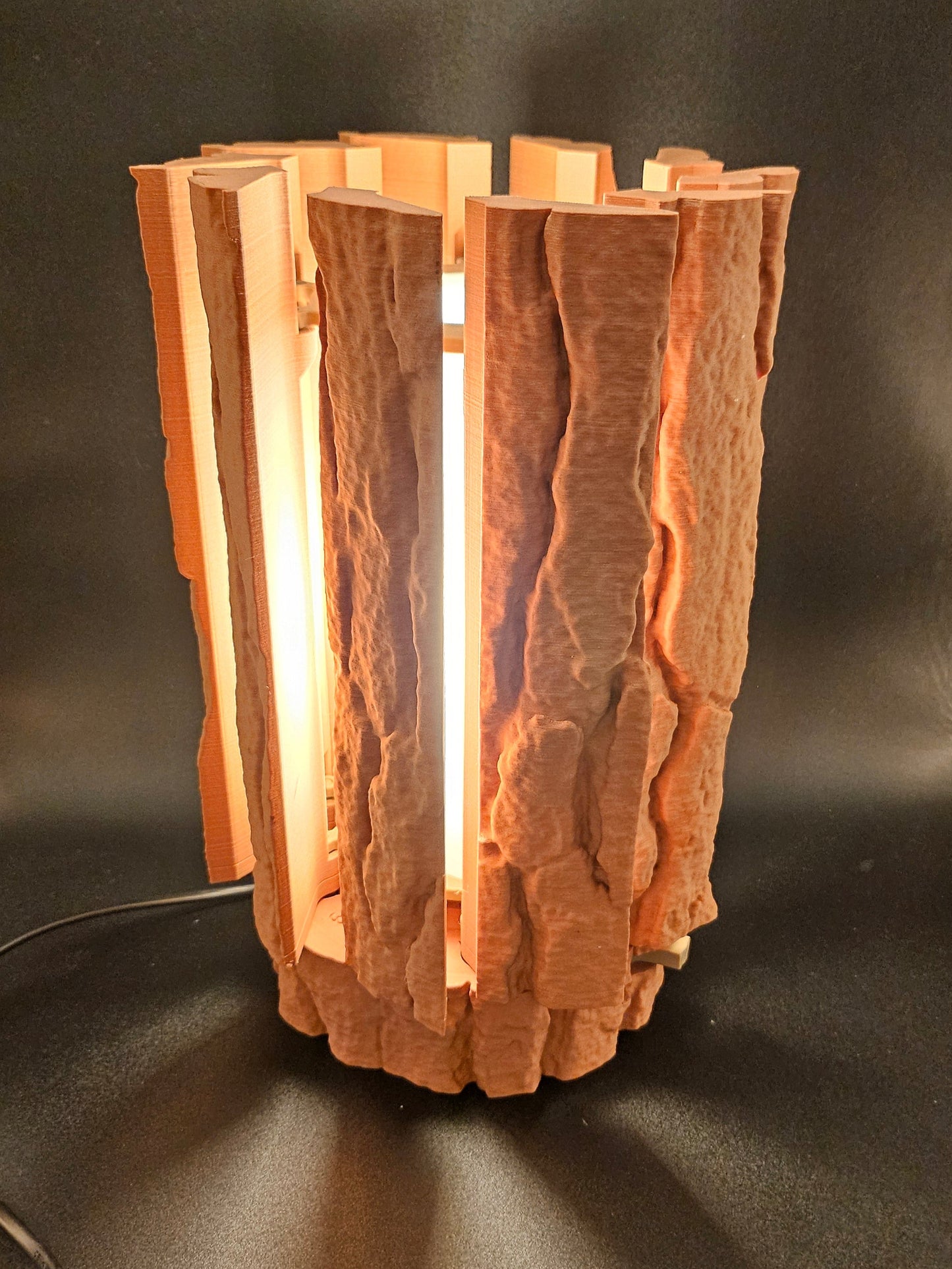 Holz Scheit Lampe