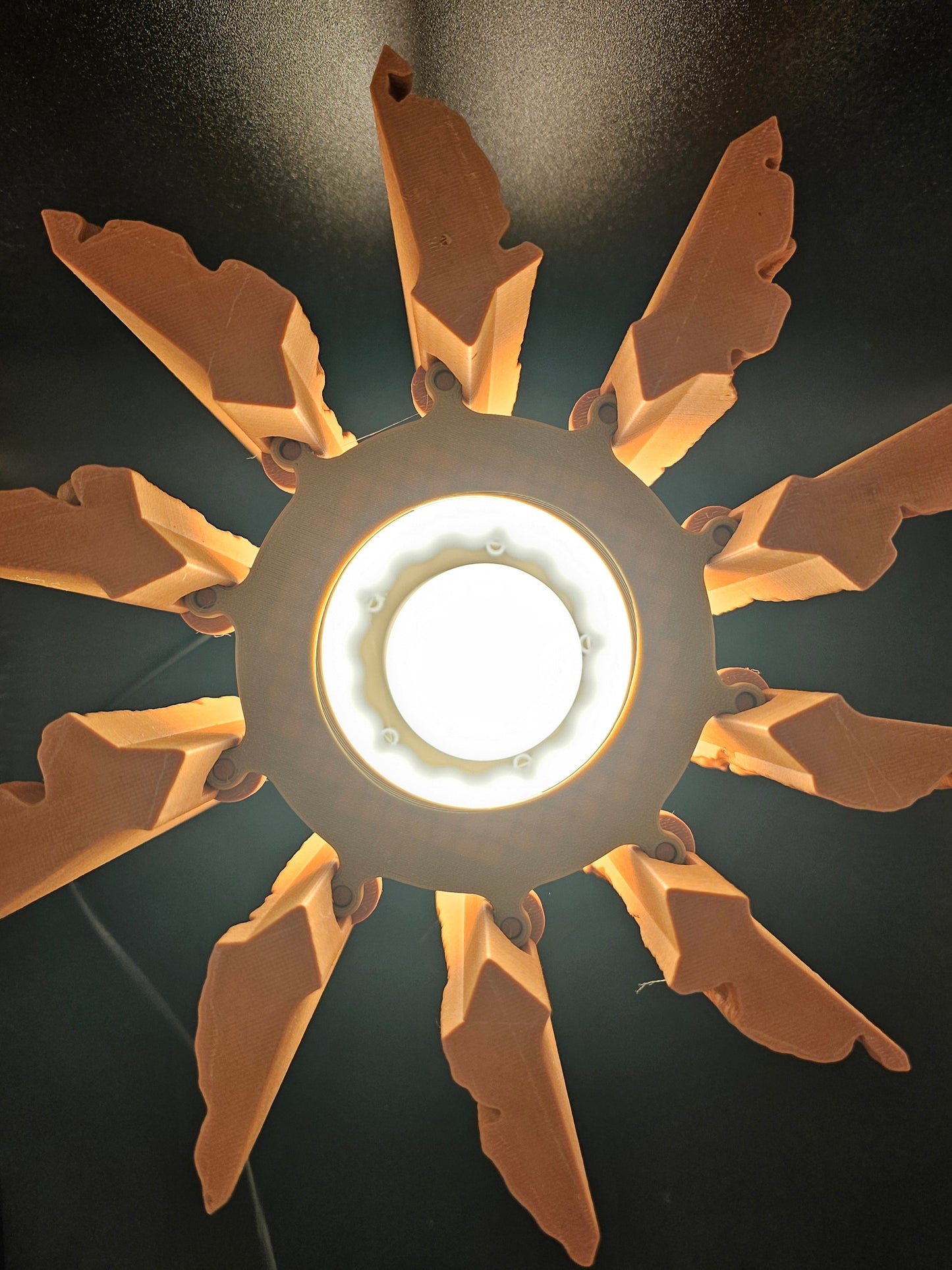Holz Scheit Lampe