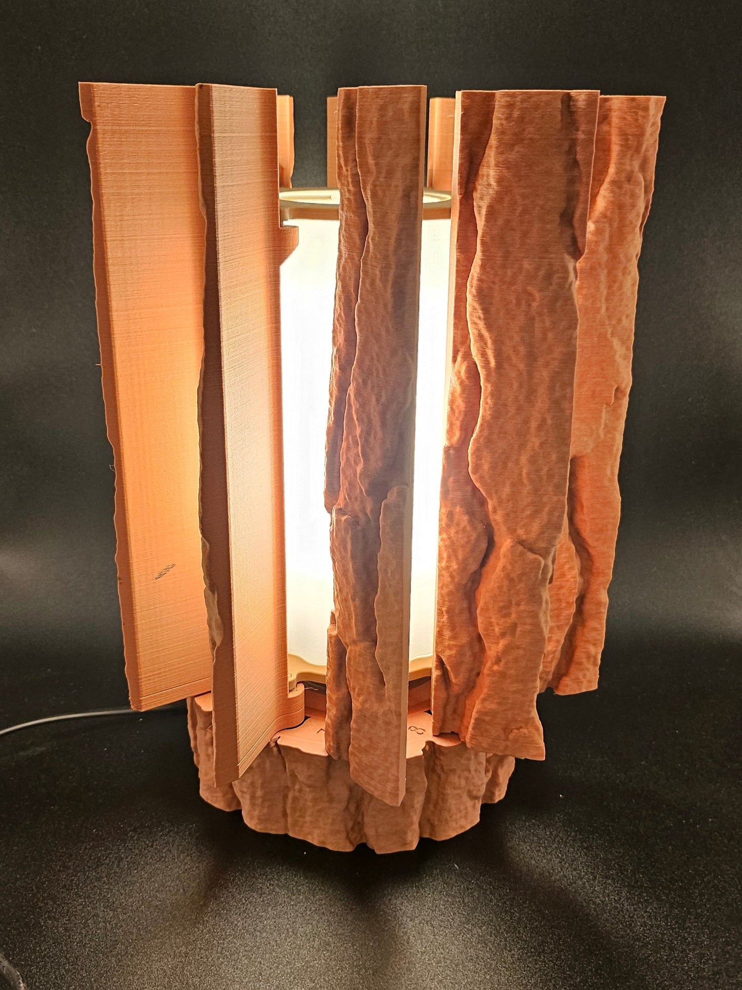 Holz Scheit Lampe
